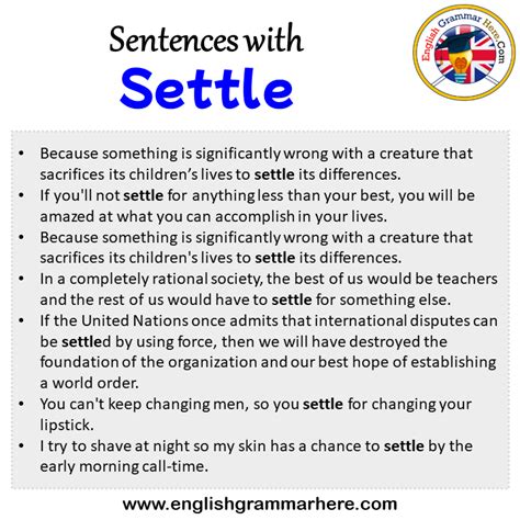 settle english