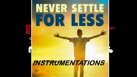 settle for less instrumental music