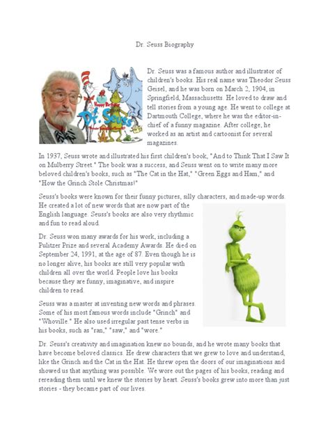 seuss biography