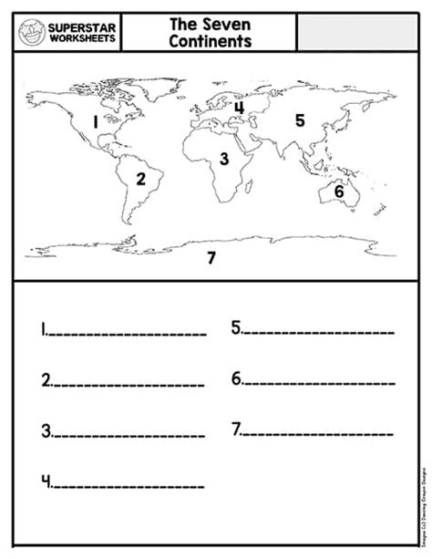 Seven Continents Amp Oceans Worksheets Worksheet Oceans 1st Grade - Worksheet Oceans 1st Grade