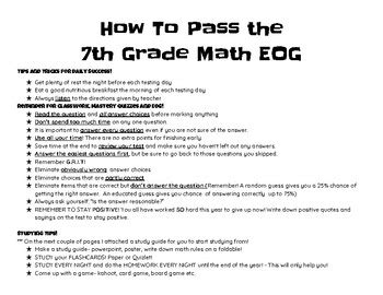Download Seventh Grade Math Study Guide 