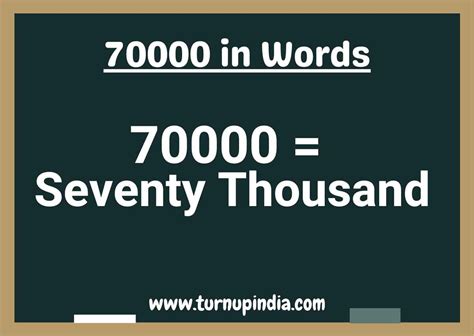 Seventy Thousand Only