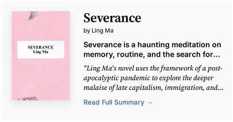 Severance Ling Ma Summary
