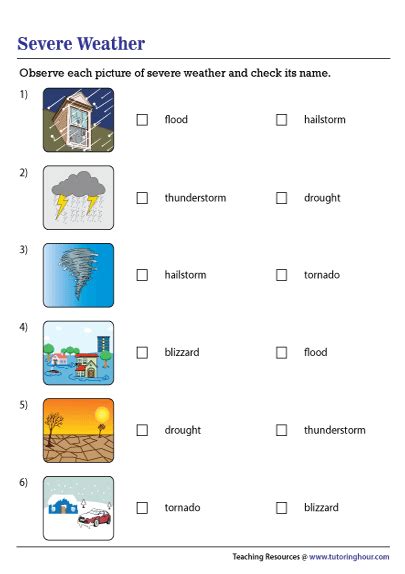 Severe Weather Worksheets K5 Learning Weather Activities For Second Grade - Weather Activities For Second Grade