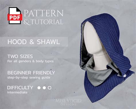 sewing pattern for cowl hoodie