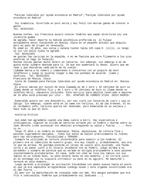 sexo por ayuda economica en trigueros