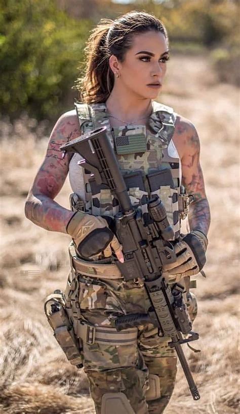 Sexy military woman