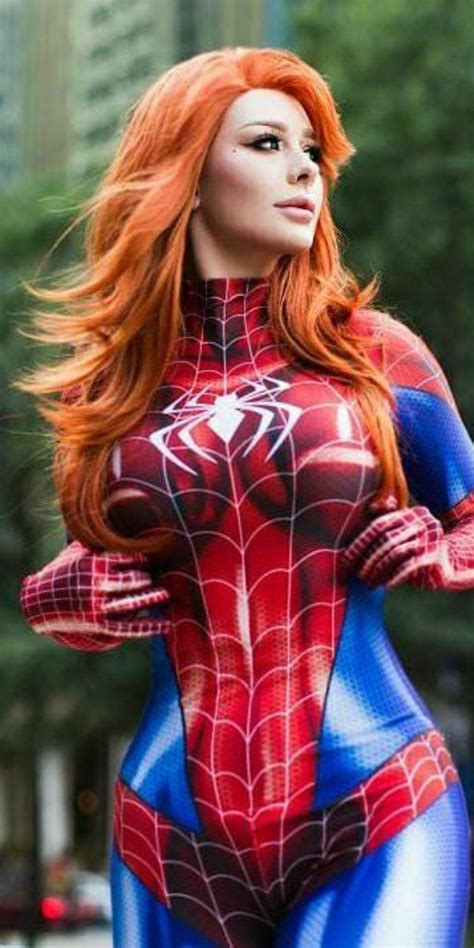 Sexy spiderman cosplay