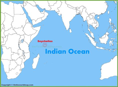 Seychelles Indian Ocean Map