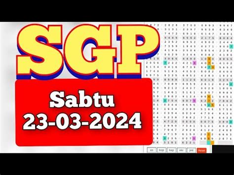 SGP PAITO SABTU - Paito SGP: Forum Kode Syair SGP, Paito Harian SGP Warna