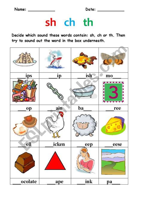 Sh Ch And Th Worksheet Teaching Resources Sh Ch Th Worksheet - Sh Ch Th Worksheet