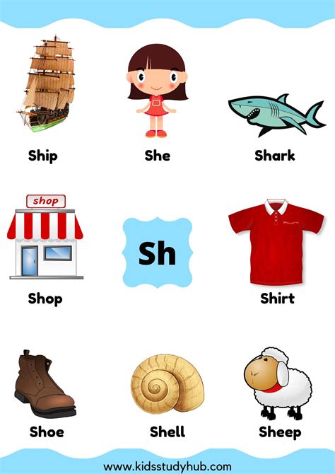 Sh Word List Letter Pairs Word List Beginning Sh Words For Kids - Sh Words For Kids