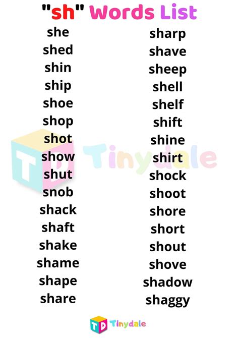 Sh Words For Kids How To Teach Sounds Sh Words For Kids - Sh Words For Kids
