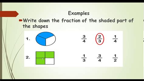 Shading And Writing Down Fraction Shaded Worksheetmath Shading Fractions Of Shapes - Shading Fractions Of Shapes