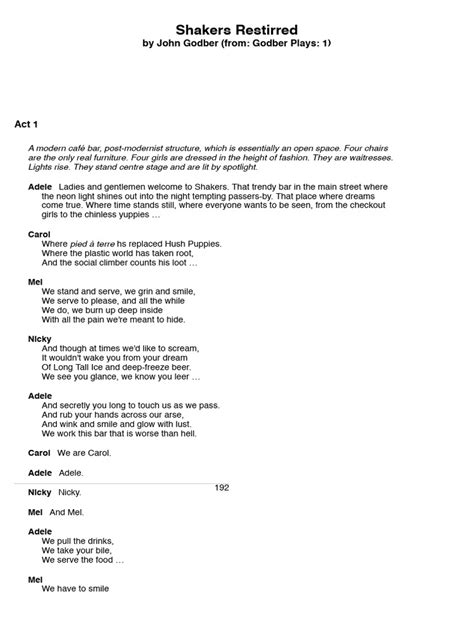 Shakers Script Pdf