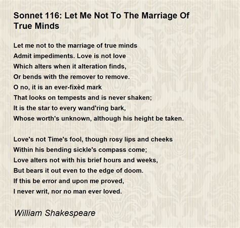 Shakespeare Sonnet 116