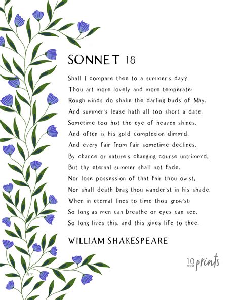 Shakespeare Sonnet 18