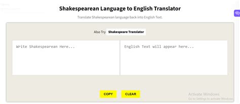 Shakespearean Translator