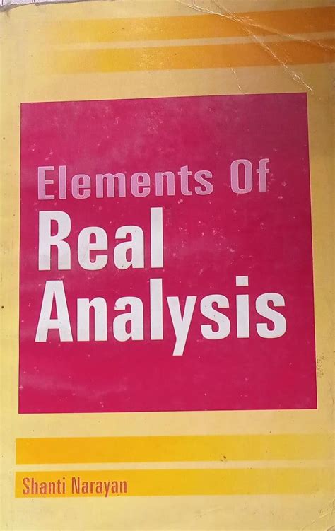 Shanti Narayan Real Analysis