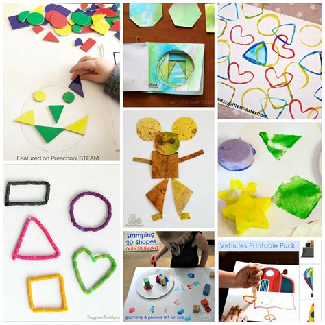 Shape Activities For Preschool And Kindergarten Shape Art For Kindergarten - Shape Art For Kindergarten