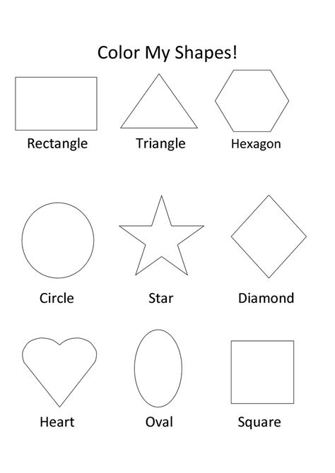 Shape Pictures To Colour   Shape The Shape Of Colour The World Wide - Shape Pictures To Colour