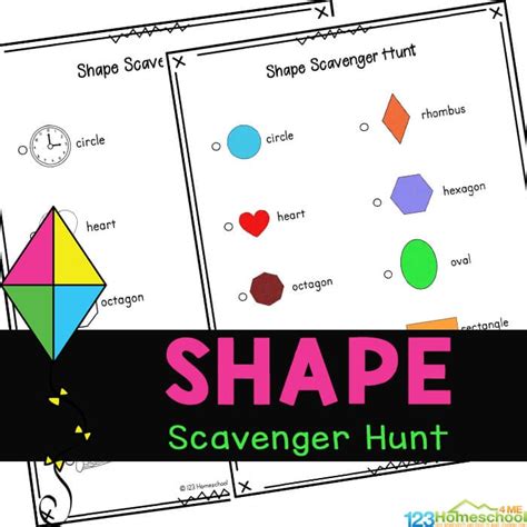 Shape Scavenger Hunt Finding Identifying And Grouping Shapes Shape Scavenger Hunt Printable - Shape Scavenger Hunt Printable