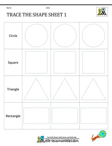 Shape Tracing Worksheets Superstar Worksheets Trace The Shapes Worksheet Preschool - Trace The Shapes Worksheet Preschool