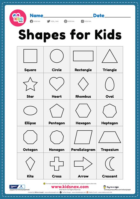 Shape Worksheets Worksheet On Shapes - Worksheet On Shapes