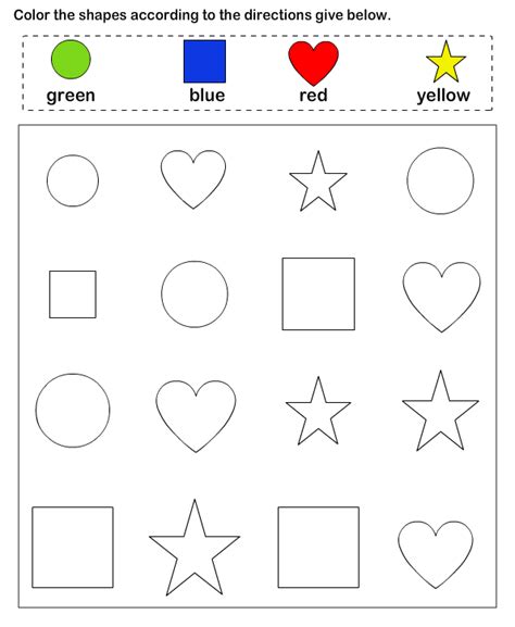 Shapes And Colors Preschool Worksheet National Kindergarten Shape Worksheet Preschool - Shape Worksheet Preschool