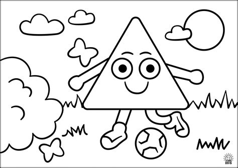 Shapes Coloring Page Square And Triangle Worksheets Free Square With Triangle Shape - Square With Triangle Shape