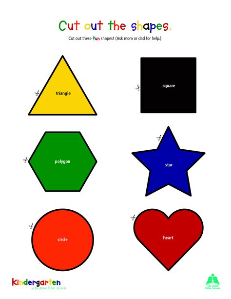 Shapes Cutout Activities Template Free Printable Online Kindergarten Cutouts - Kindergarten Cutouts
