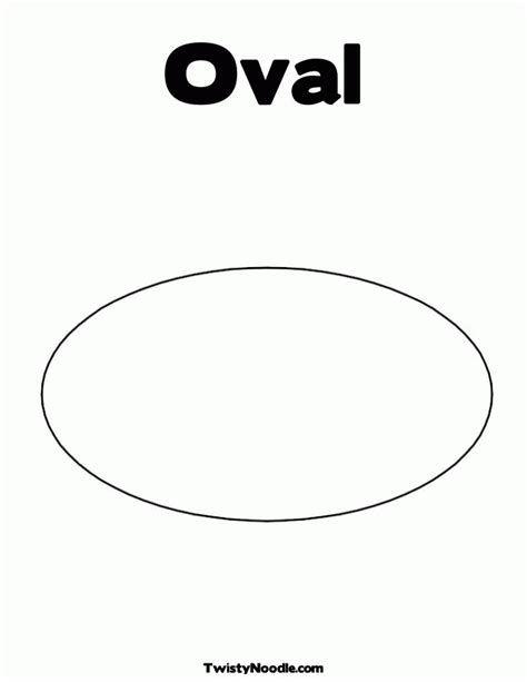 Shapes Free Printable Coloring Page Oval Shapes To Trace - Oval Shapes To Trace