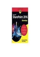 Full Download Sharepoint 2016 For Dummies Learning Made Easy 