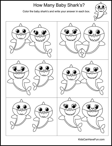 Shark Theme Worksheets For Kindergartners Kindergarten Worksheets And Preschool Puzzle Worksheets For Kindergarten - Preschool Puzzle Worksheets For Kindergarten