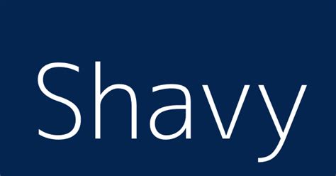 shavy meaning