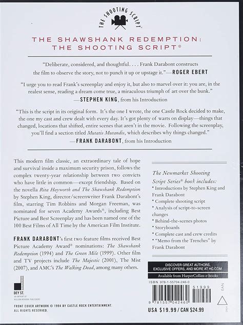 Shawshank Redemption: The Shooting Script ( Newmarket Shooting Script)
