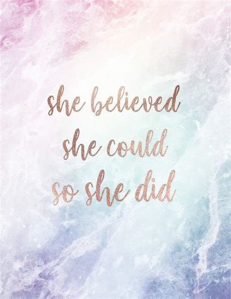 She Believed She Could