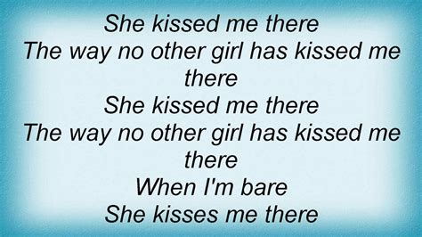 she kissed me song