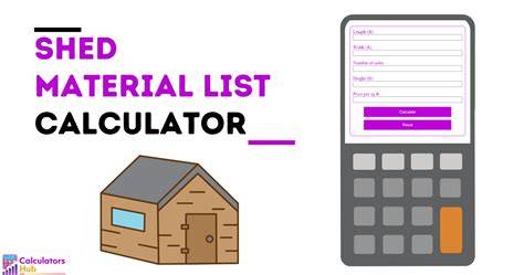 shed building material calculator