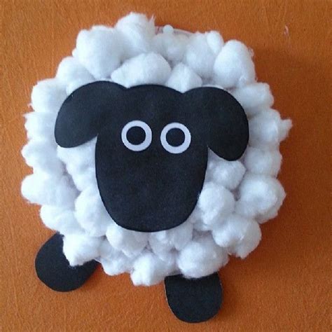 Sheep Craft With Cotton Balls Free Template In Sheep Template For Preschool - Sheep Template For Preschool