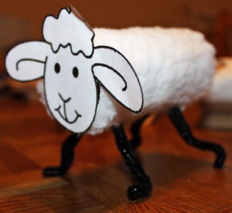 Sheep Crafts For Preschool Children At The Farm Sheep Template For Preschool - Sheep Template For Preschool