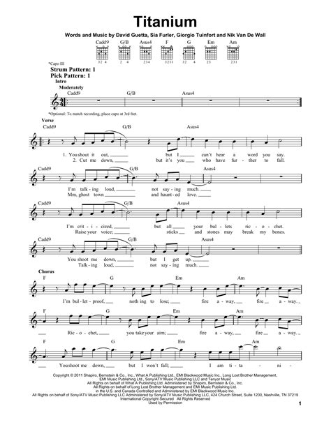 Sheet Music Titanium