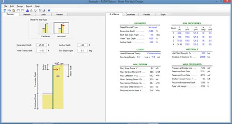 Sheet Pile Design Software Sheet Pile Design Deep