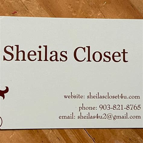Sheila's closet