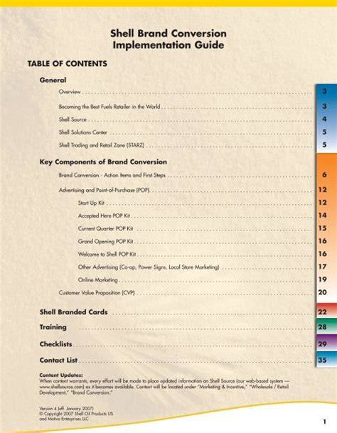 shell brand conversion implementation guide