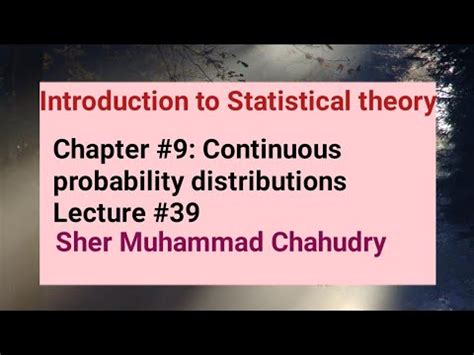 Sher Muhammad Ch Statistical Theory Solution