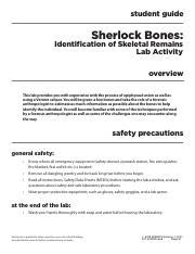 Sherlock Bones Forensics Lab Answers
