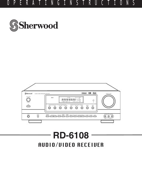 Full Download Sherwood Rd 6108 User Guide 