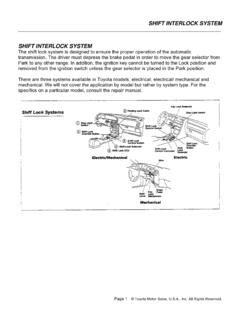 Read Shift Interlock System Autoshop 101 