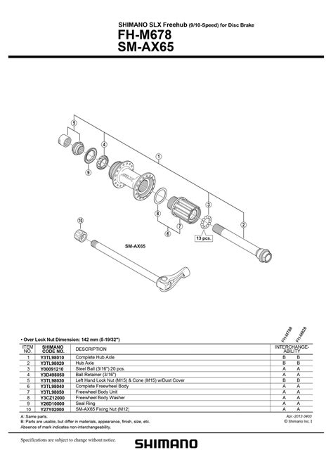 Full Download Shimano Slx Freehub 9 10 Speed For Disc Brake Fh M678 Sm 